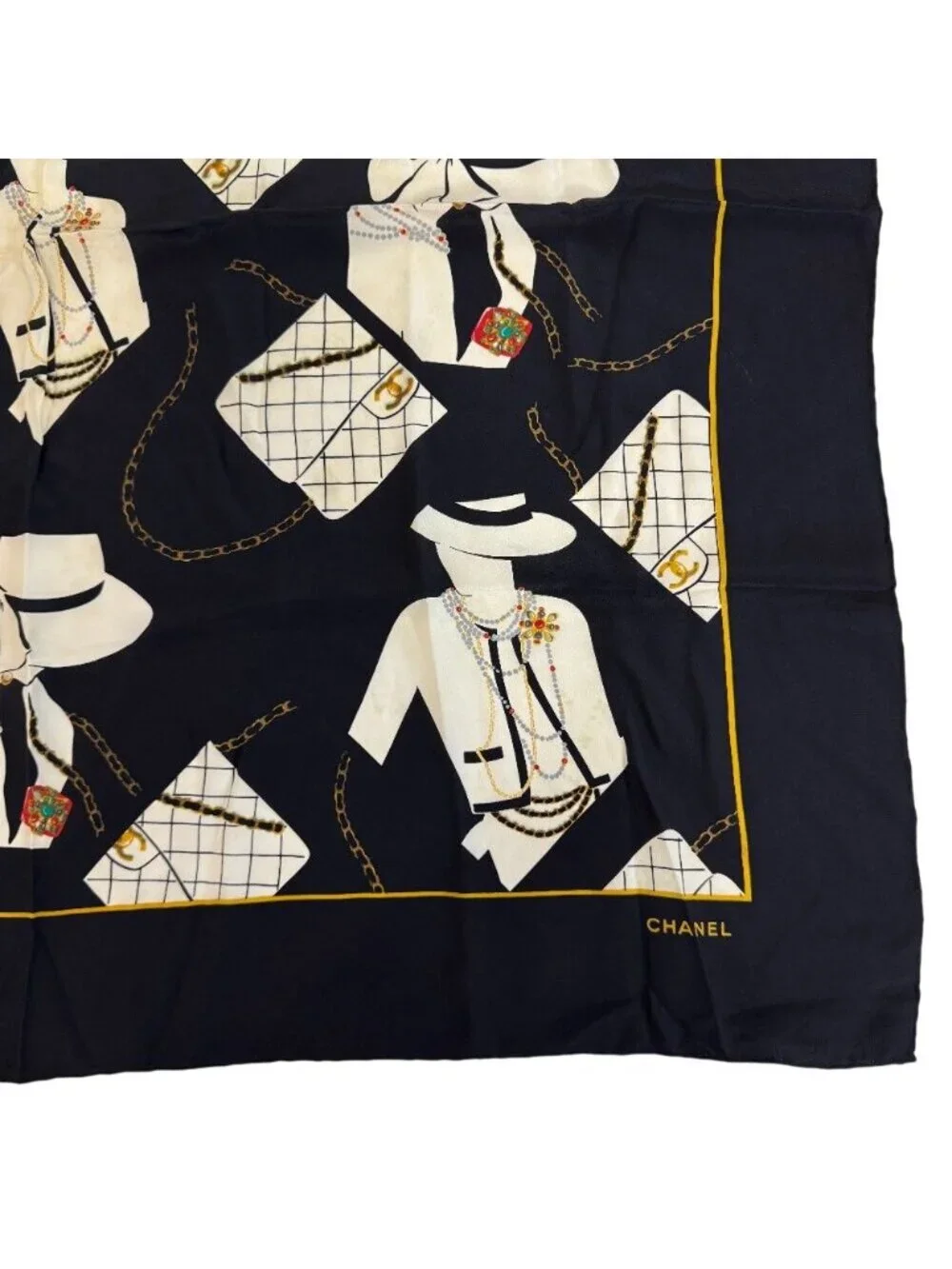 Chanel Mademoiselle Quilted Scarf